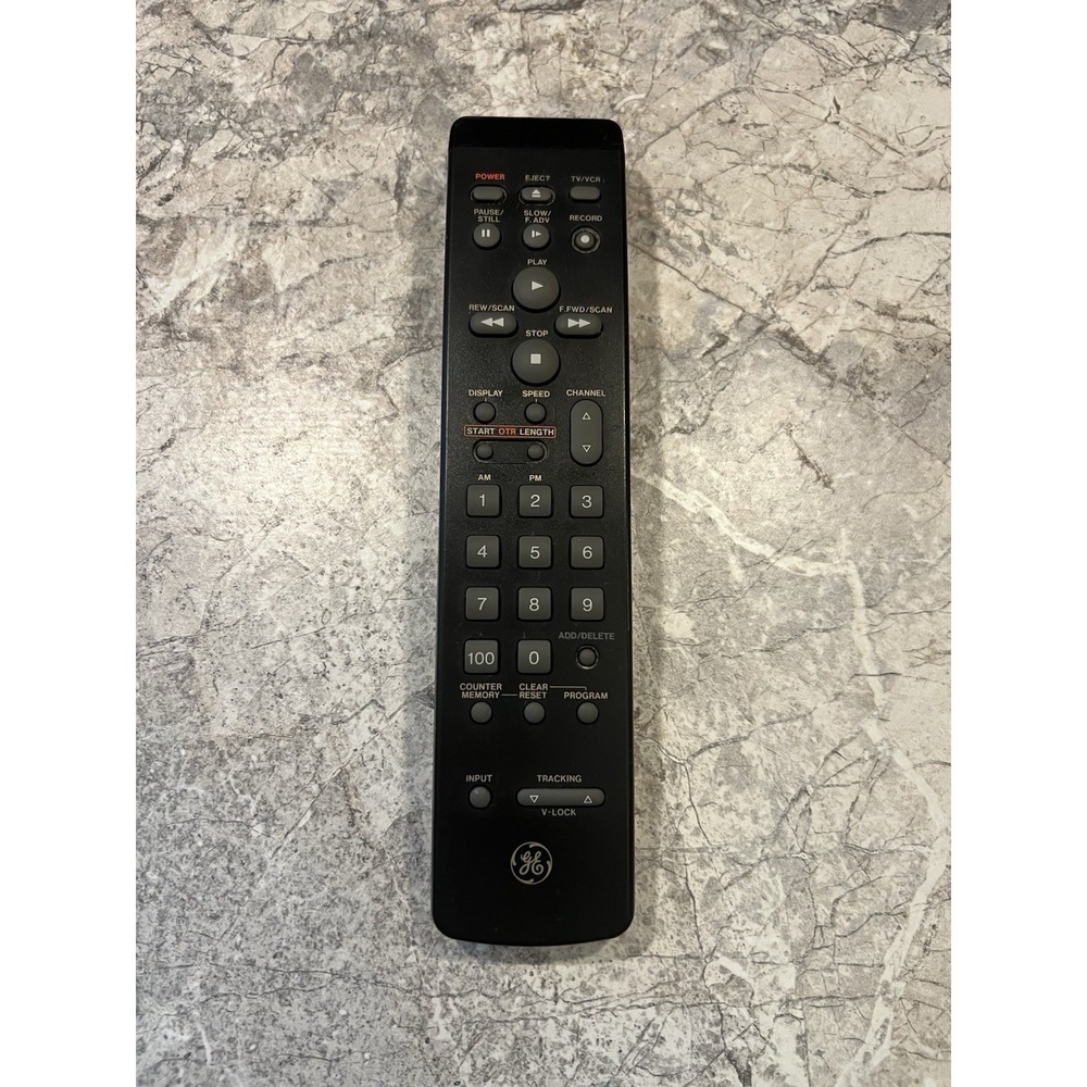 GE OEM VCR Remote Control VSQS1275 Genuine Original TV/VCR Replacement